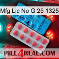 Mfg Lic No G 25 1325 new14